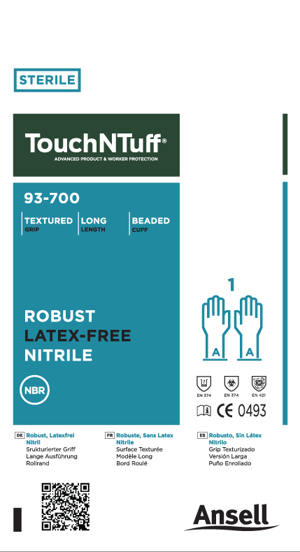 【クリーンルーム】タッチエヌタフ（TouchNTuff™）93-700